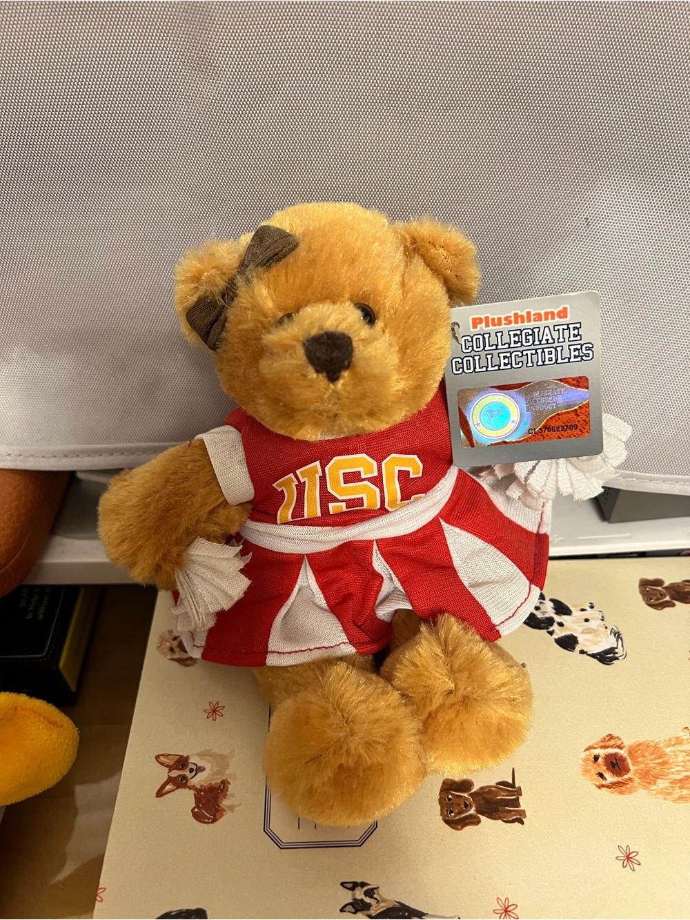 USC Plushland Red Cheerleader Bear Plush